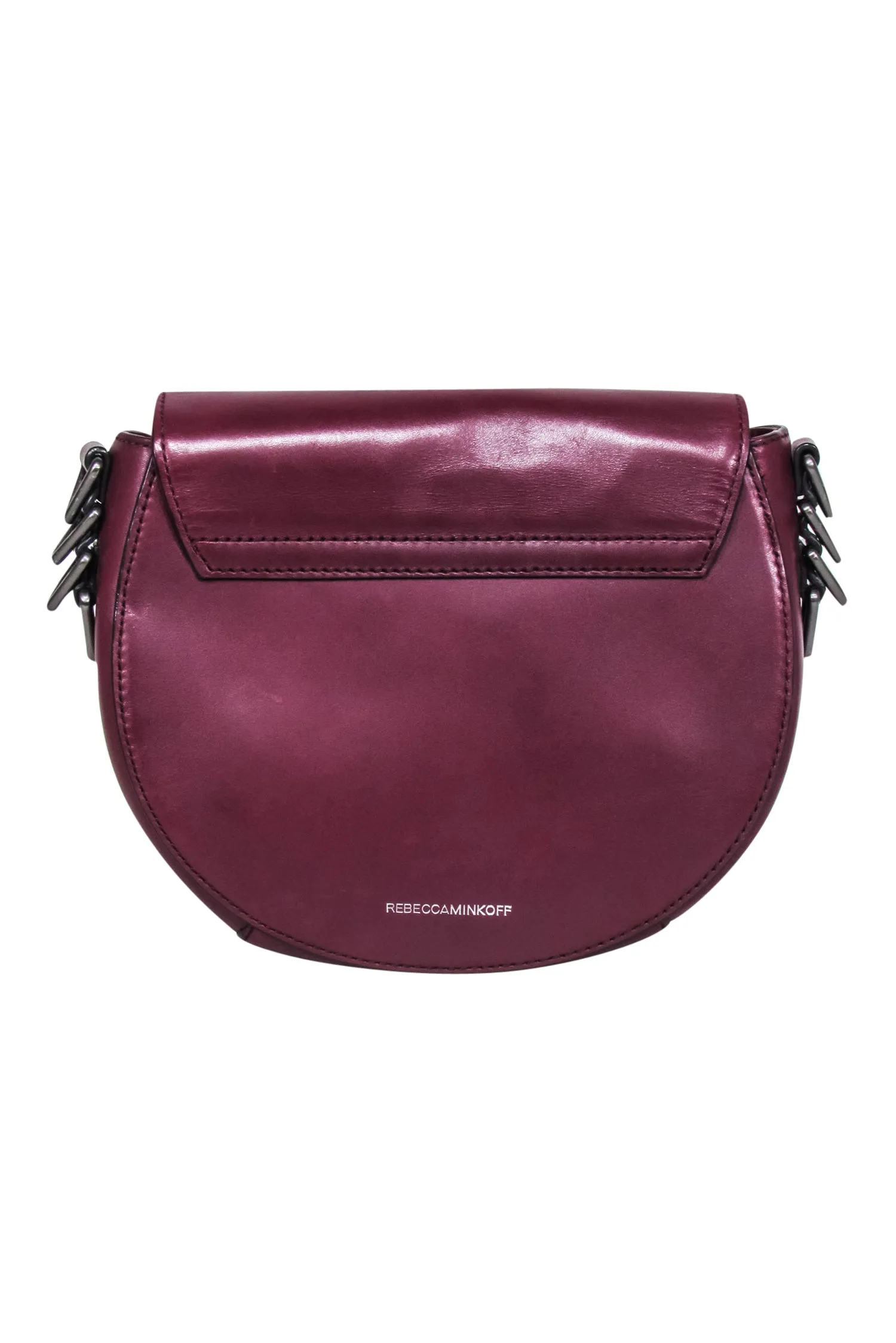 Rebecca Minkoff - Burgundy Astor Leather Saddle Bag