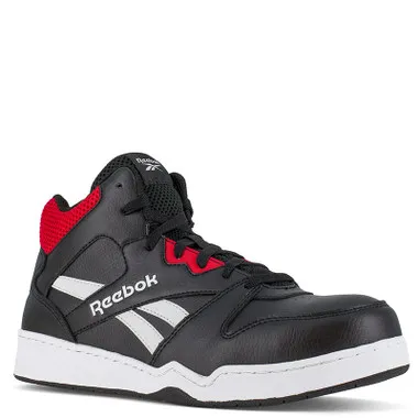 Reebok BB4500 WORK HIGH TOP Composite Toe Sneakers Black and Red