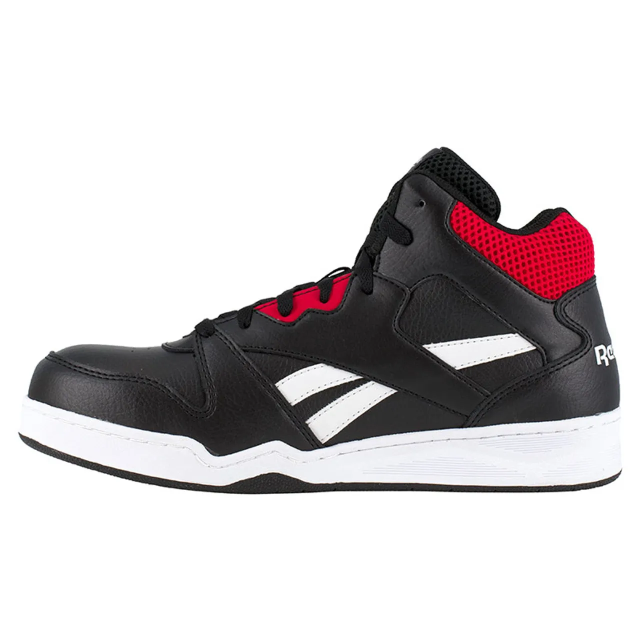 Reebok BB4500 WORK HIGH TOP Composite Toe Sneakers Black and Red