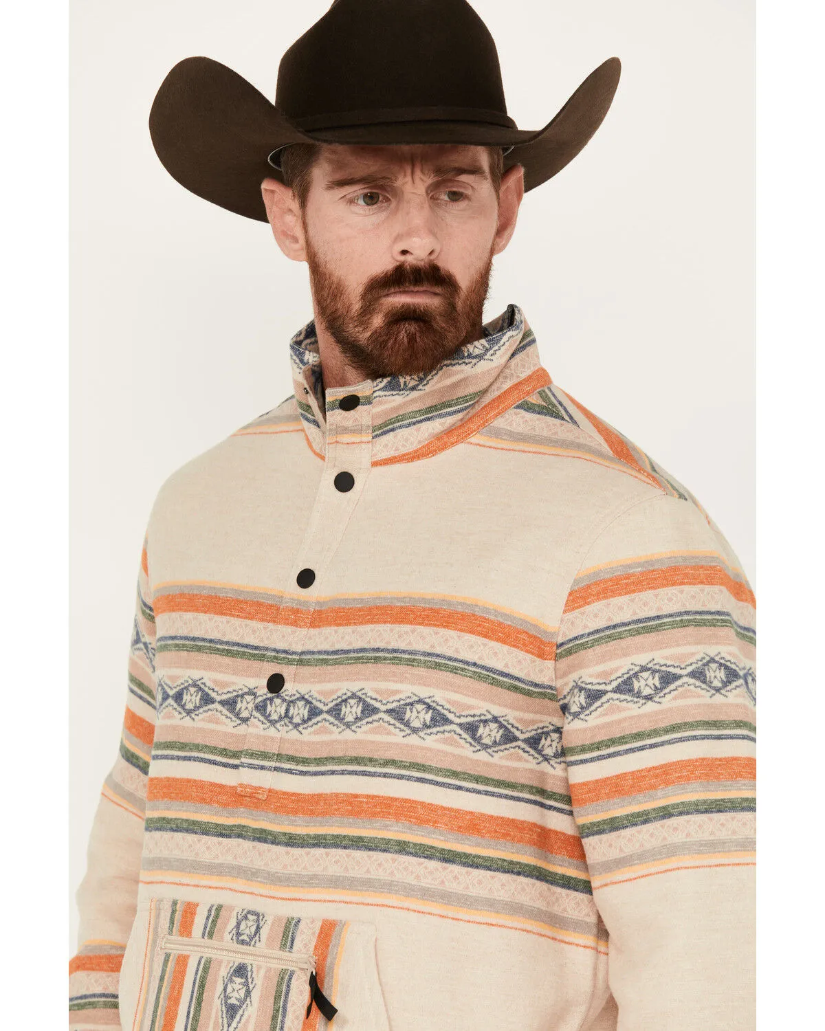 Rock & Roll Denim Men's Southwestern Striped Pullover