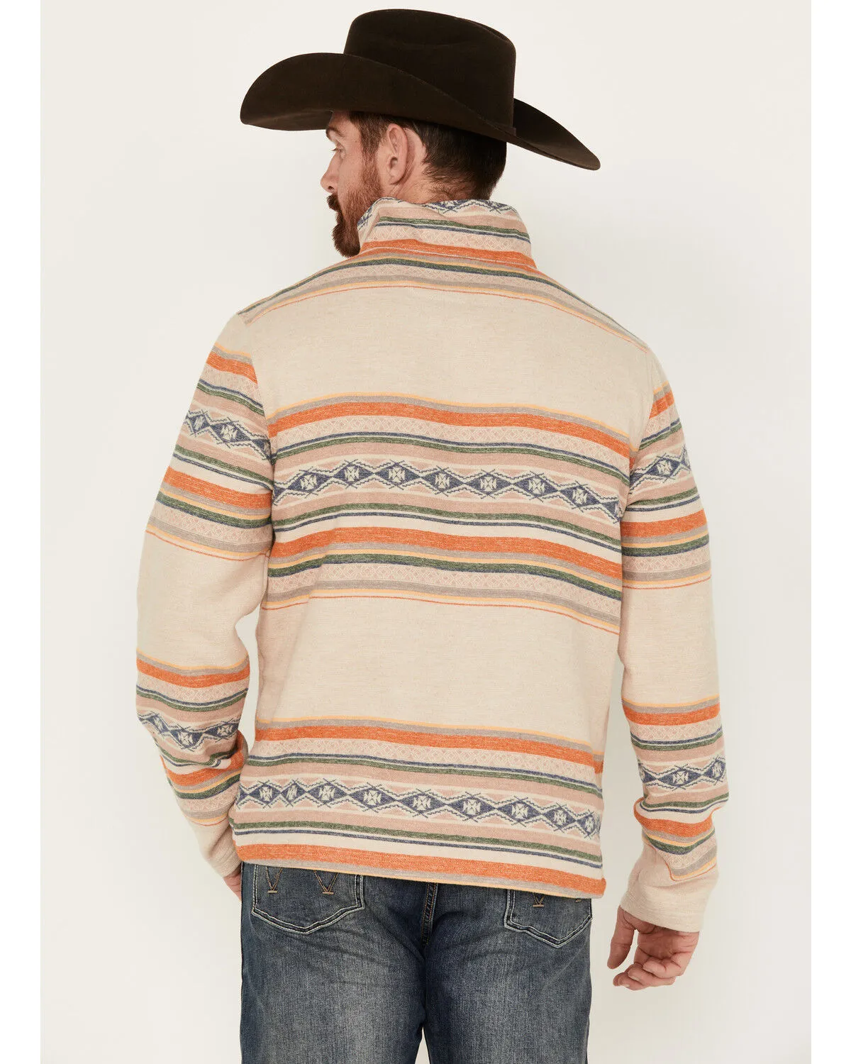 Rock & Roll Denim Men's Southwestern Striped Pullover