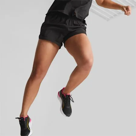 Run Favourite Women's Woven 5'' Running Shorts | PUMA Black | PUMA Shop All Puma | PUMA 