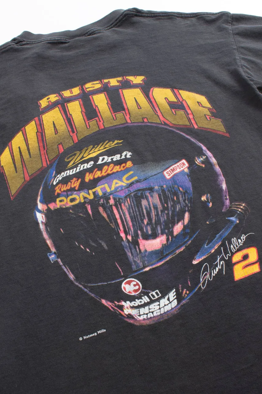 Rusty Wallace Nascar Helmet T-Shirt