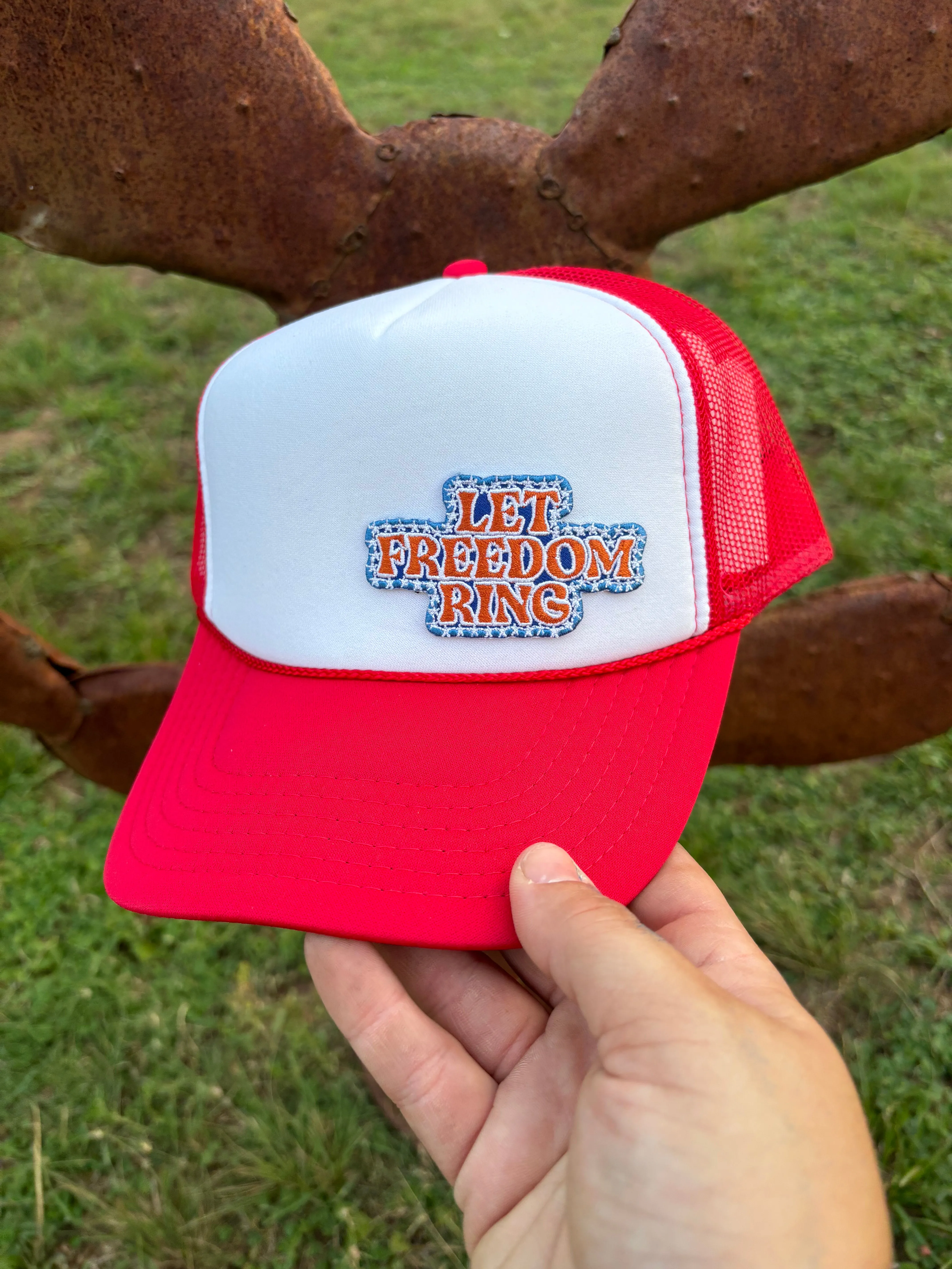 R/W Let Freedom Ring Hat