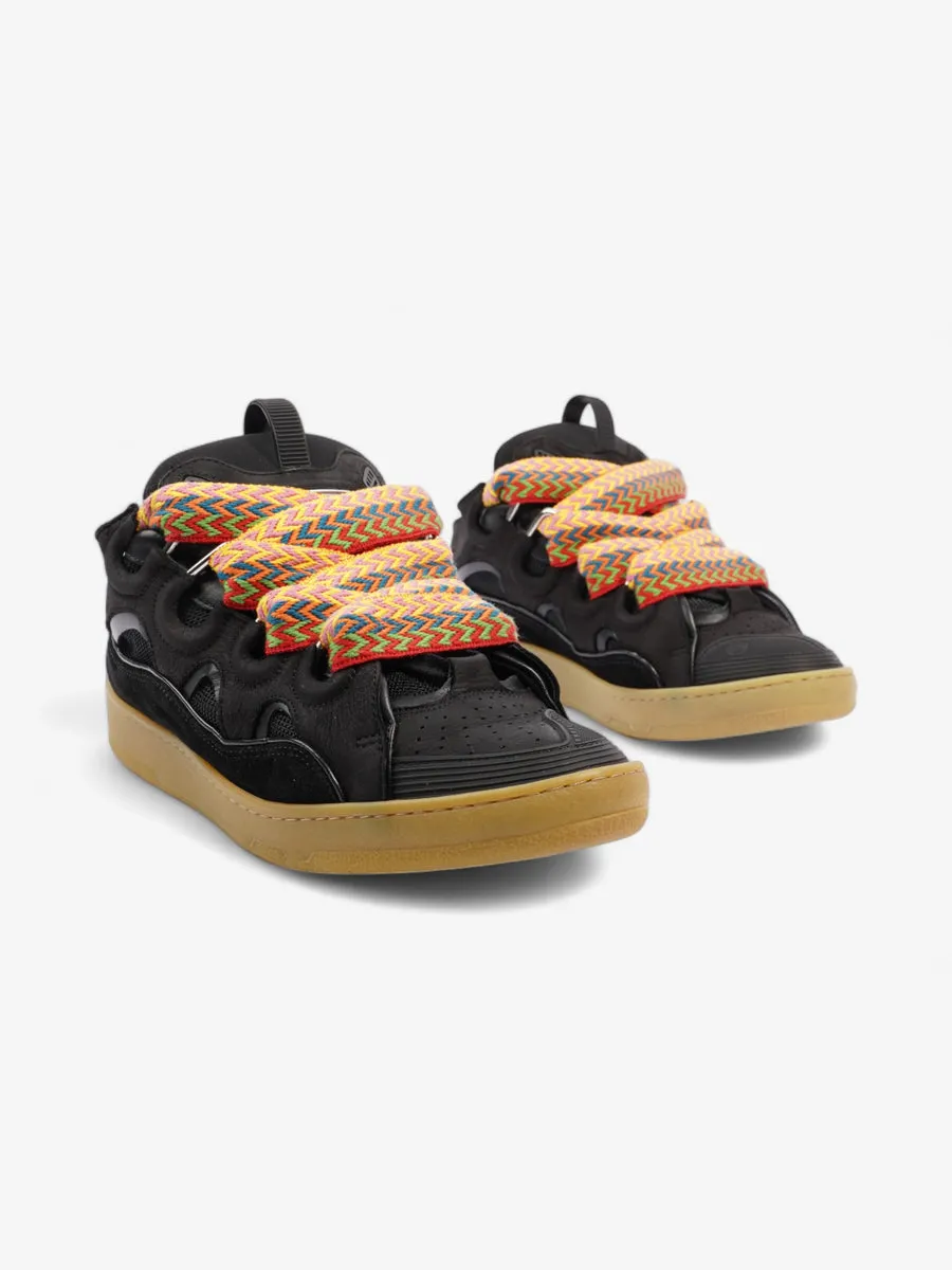 Skate Sneakers Black / Multicolour Laces Calfskin Leather EU 43 UK 9