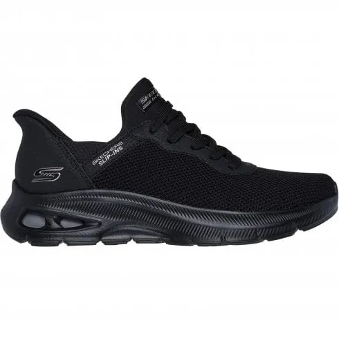 Skechers BOBS Sport Unity - Pinch of Luck | Black | Women's Hands Free Slip-in Trainers