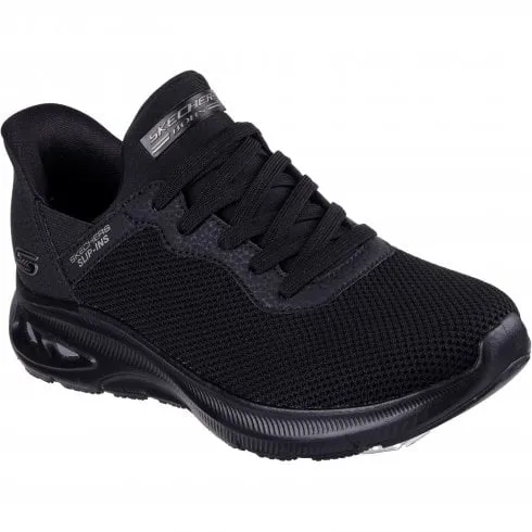 Skechers BOBS Sport Unity - Pinch of Luck | Black | Women's Hands Free Slip-in Trainers