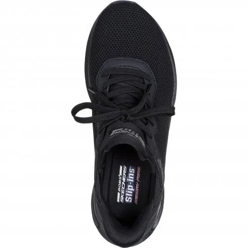 Skechers BOBS Sport Unity - Pinch of Luck | Black | Women's Hands Free Slip-in Trainers