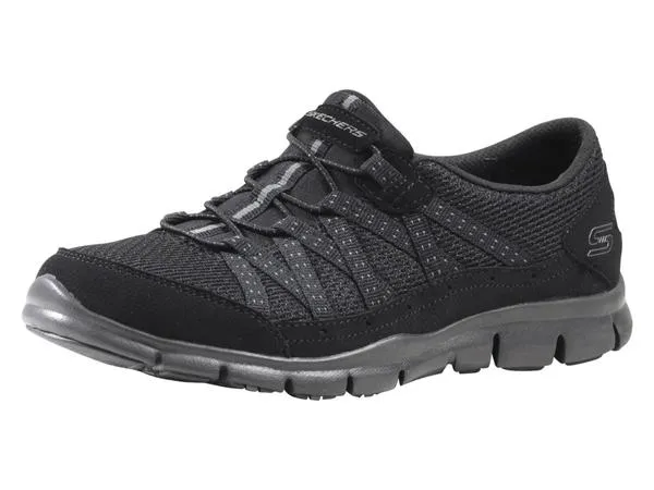 Skechers Flex Women's Gratis Strolling Sneakers Memory Foam Black Sz: 6.5