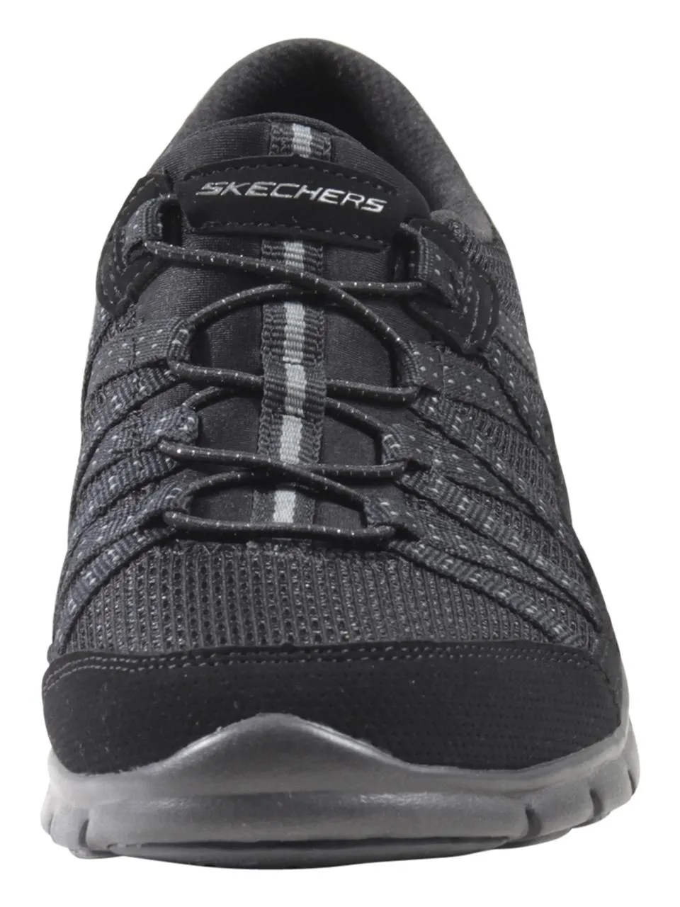 Skechers Flex Women's Gratis Strolling Sneakers Memory Foam Black Sz: 6.5