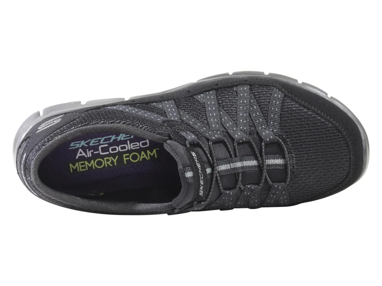 Skechers Flex Women's Gratis Strolling Sneakers Memory Foam Black Sz: 6.5