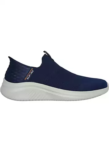 Skechers Mens Blue Slip-ins Ultra Flex 3.0 Smooth Step Trainers | Grattan