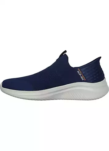 Skechers Mens Blue Slip-ins Ultra Flex 3.0 Smooth Step Trainers | Grattan