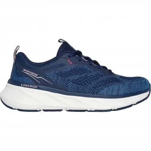 Skechers Relaxed Fit: Edgeride - Power Flow | Navy/Pink | Women's Athletic-Style Memory Foam Trainers