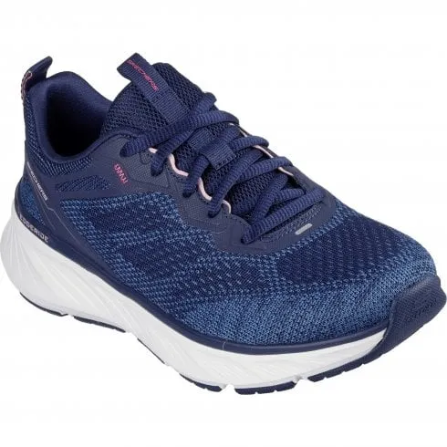 Skechers Relaxed Fit: Edgeride - Power Flow | Navy/Pink | Women's Athletic-Style Memory Foam Trainers