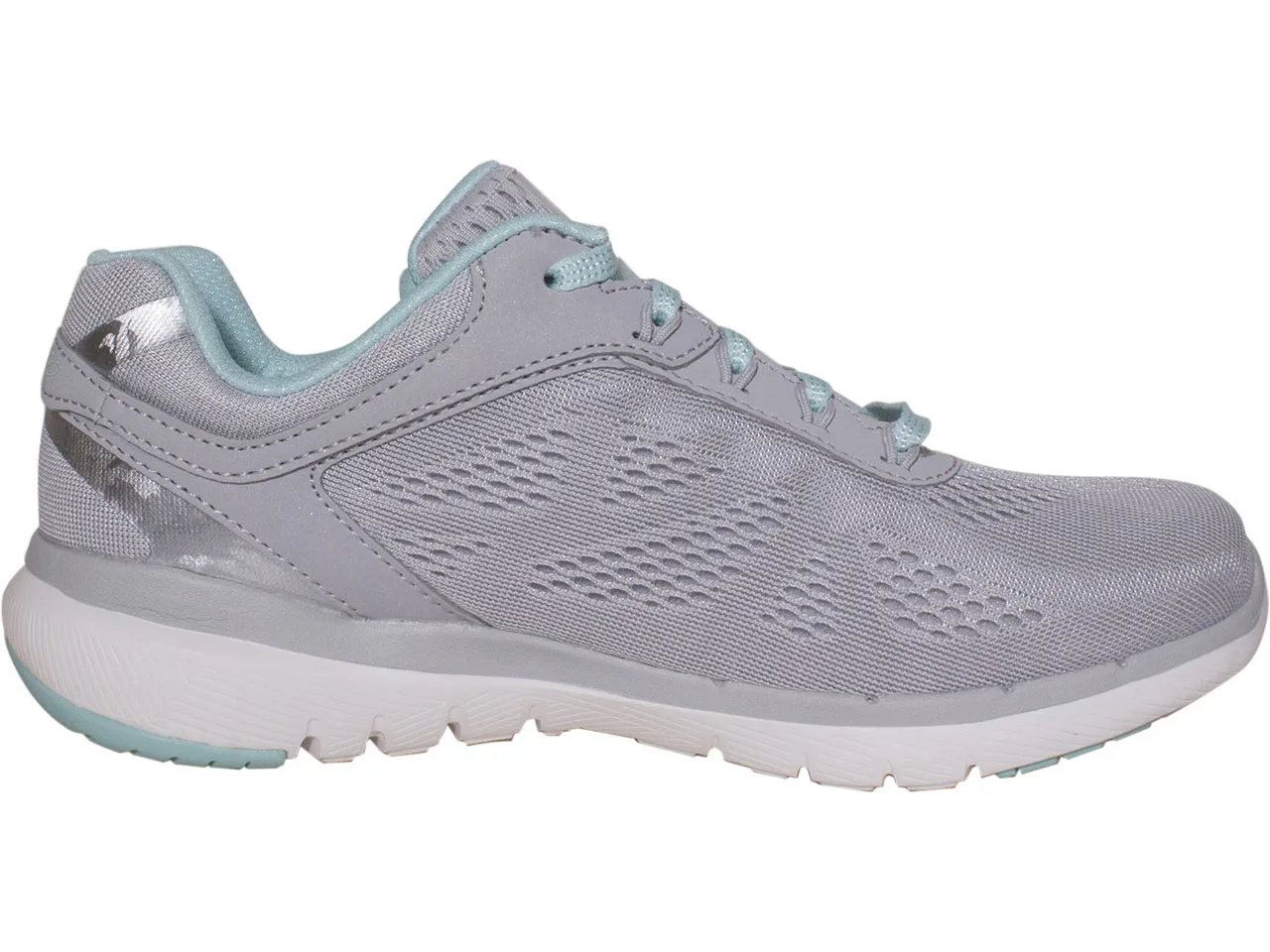 Skechers Women's Flex-Appeal-3.0 Moving Fast Sneakers Gray/Mint Sz: 10 13059