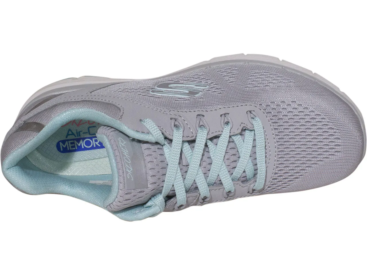 Skechers Women's Flex-Appeal-3.0 Moving Fast Sneakers Gray/Mint Sz: 10 13059