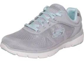 Skechers Women's Flex-Appeal-3.0 Moving Fast Sneakers Gray/Mint Sz: 7.5 13059