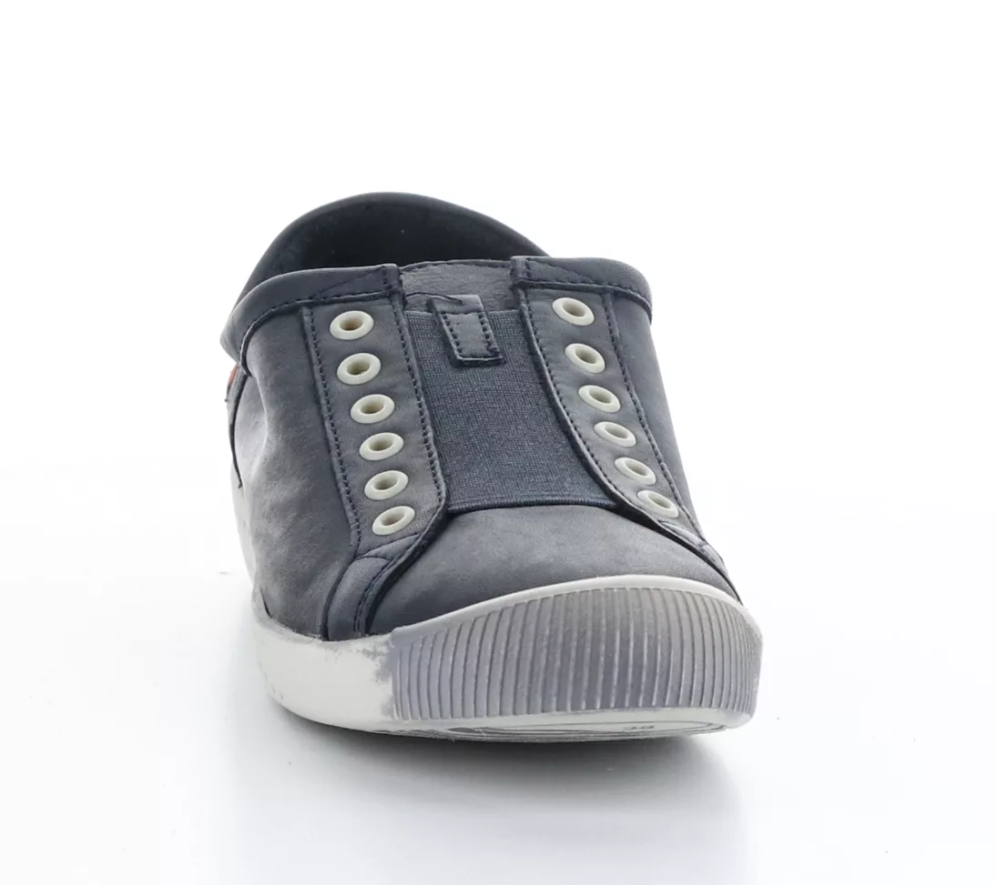 Softino's Leather Fashion Sneakers - Irit Navy