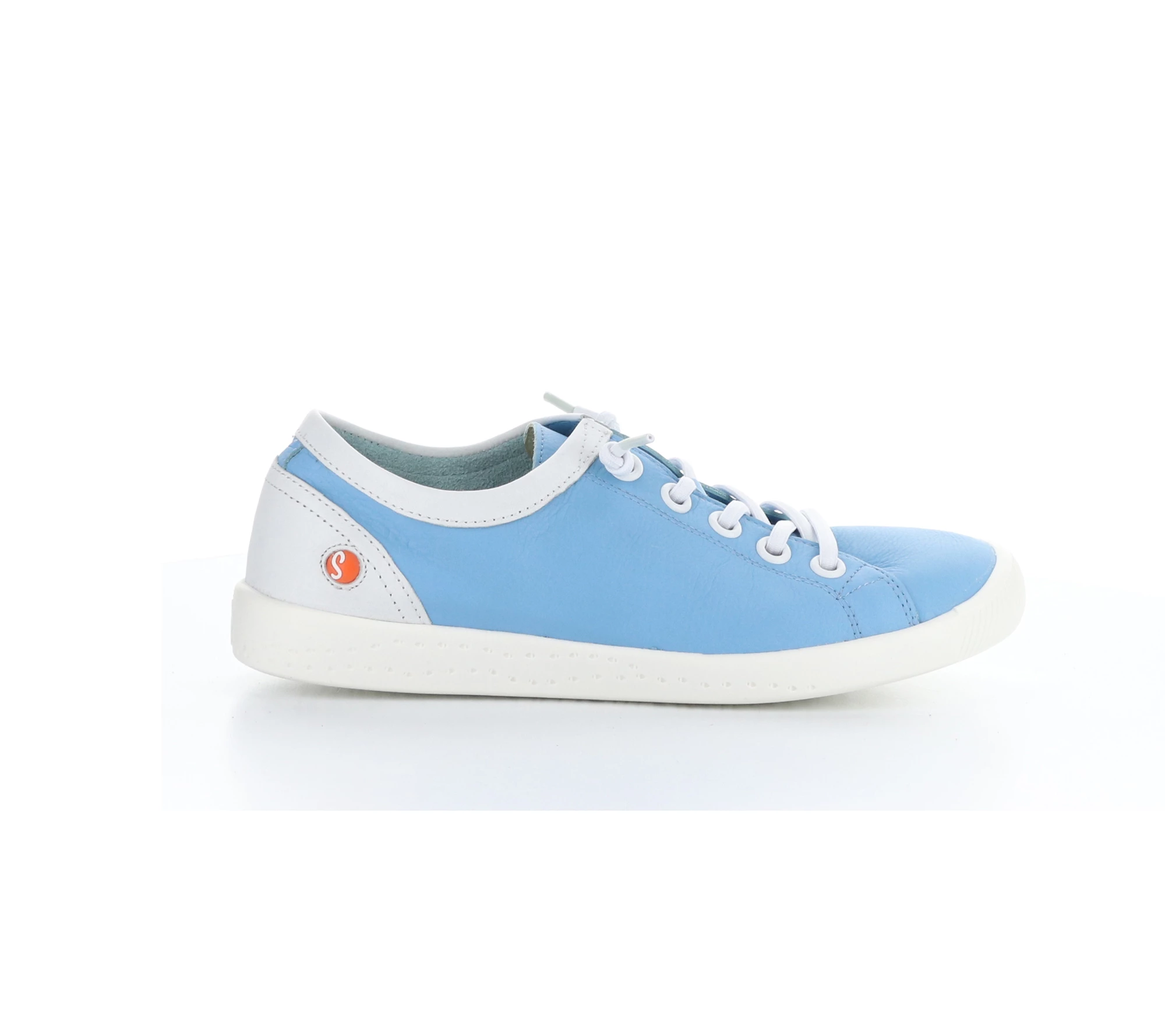 Softino's Leather Fashion Sneakers - Isla Sky B lue