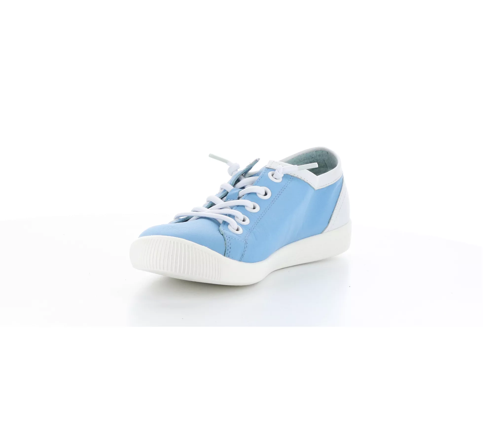 Softino's Leather Fashion Sneakers - Isla Sky B lue