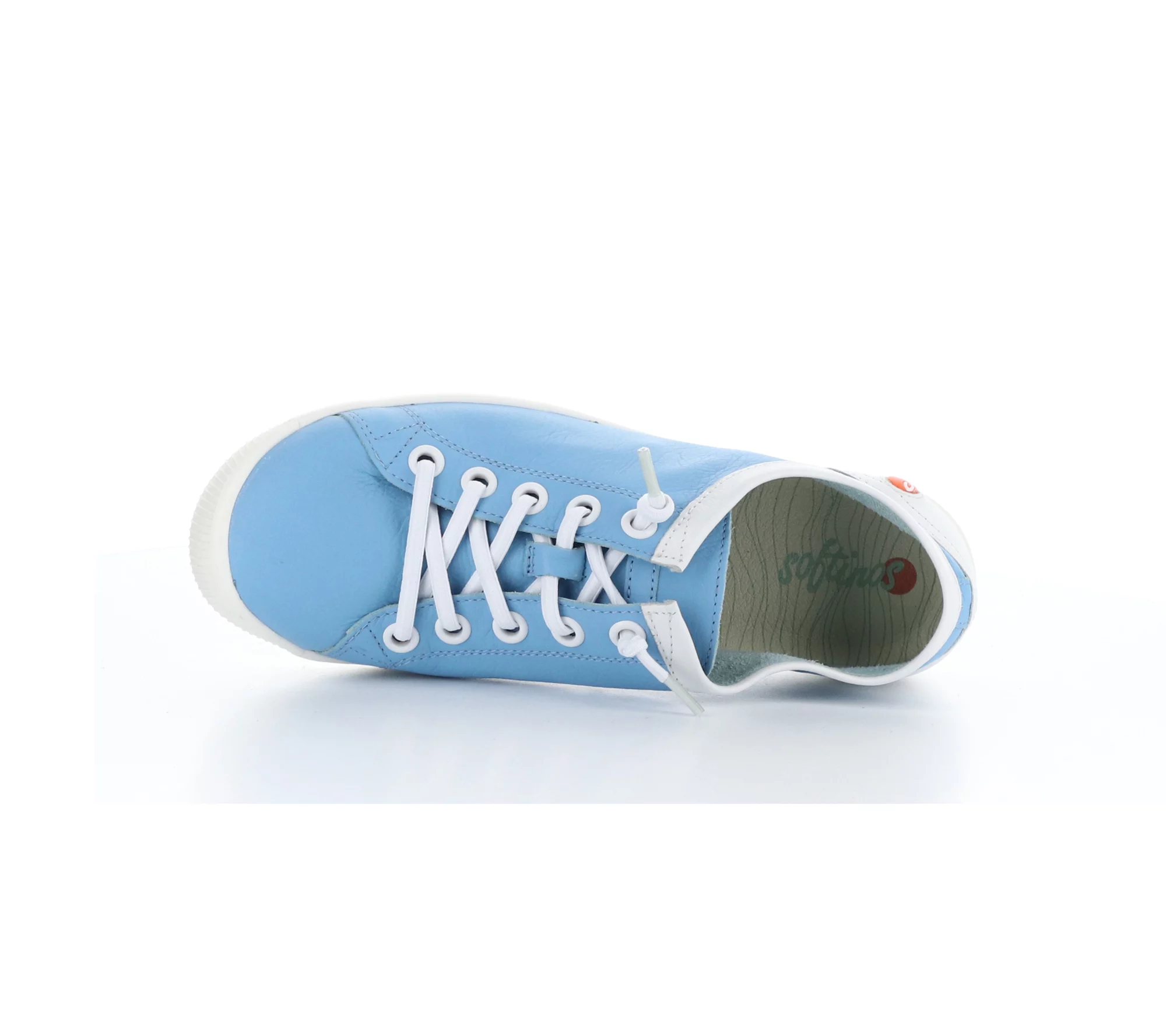 Softino's Leather Fashion Sneakers - Isla Sky B lue