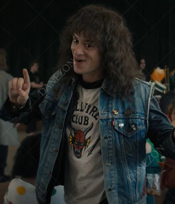 Stranger Things Season 4 Eddie Munson Denim Vest