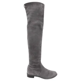 Stuart Weitzman Grey Suede Tall Over the Knee Boot - USA 8