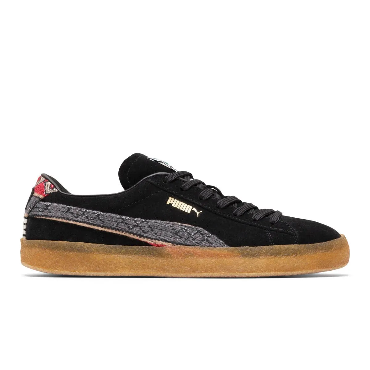 SUEDE CREPE PATTERN PUMA BLACK | Bodega