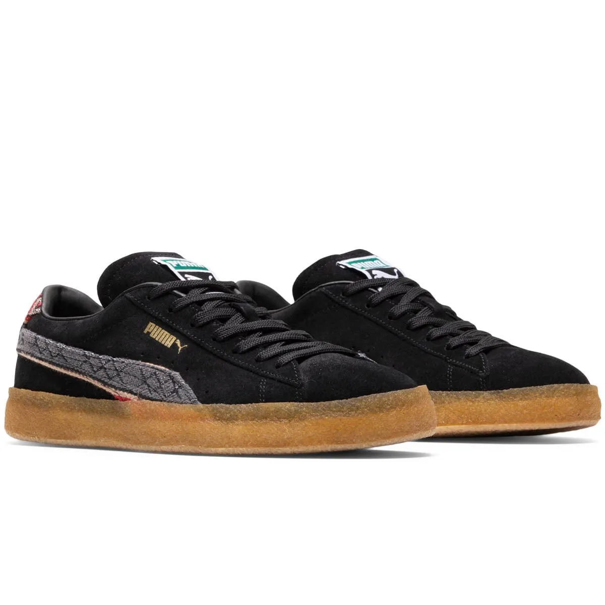 SUEDE CREPE PATTERN PUMA BLACK | Bodega