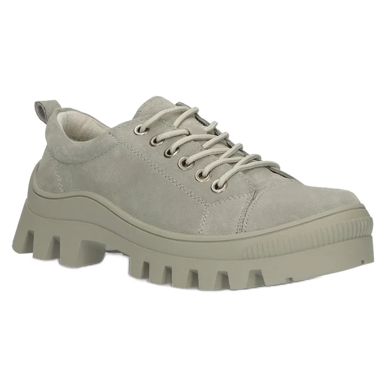 Suede Leather Sneakers Filippo DP3522 / 22 GR Gray grey