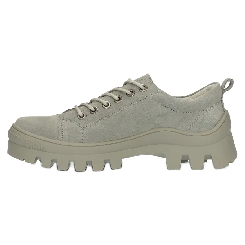 Suede Leather Sneakers Filippo DP3522 / 22 GR Gray grey