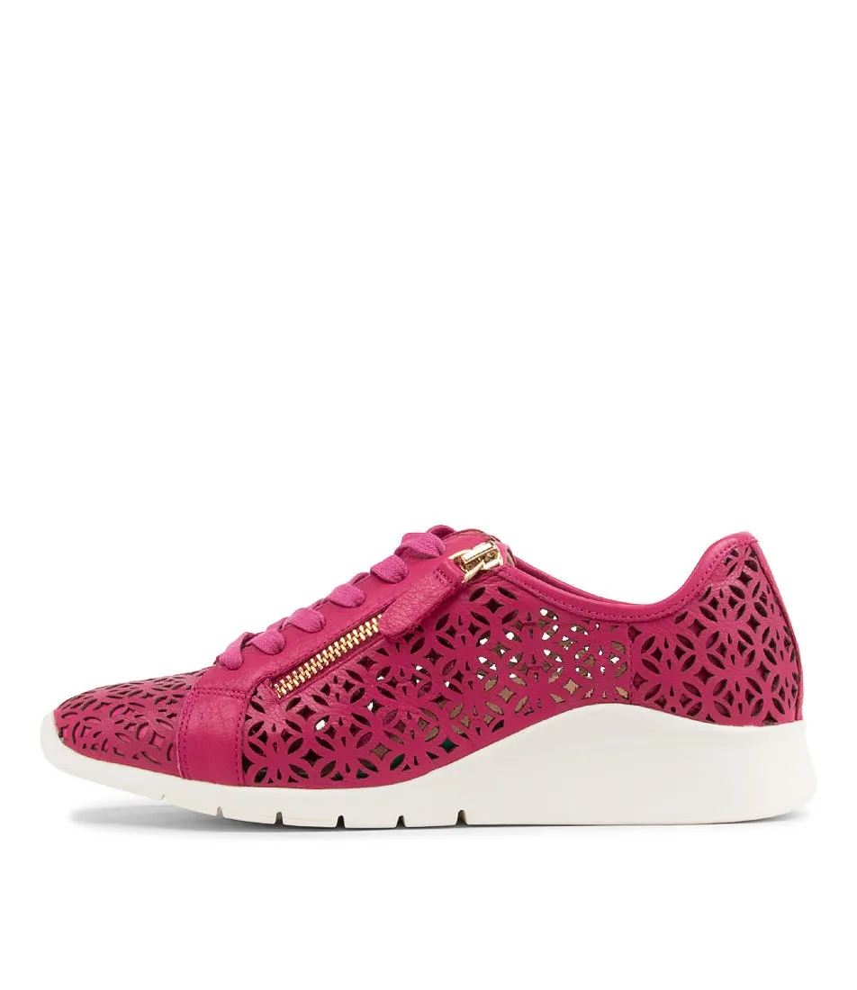 SUPERSOFT Comi Fuchsia Leather Sneakers Ws