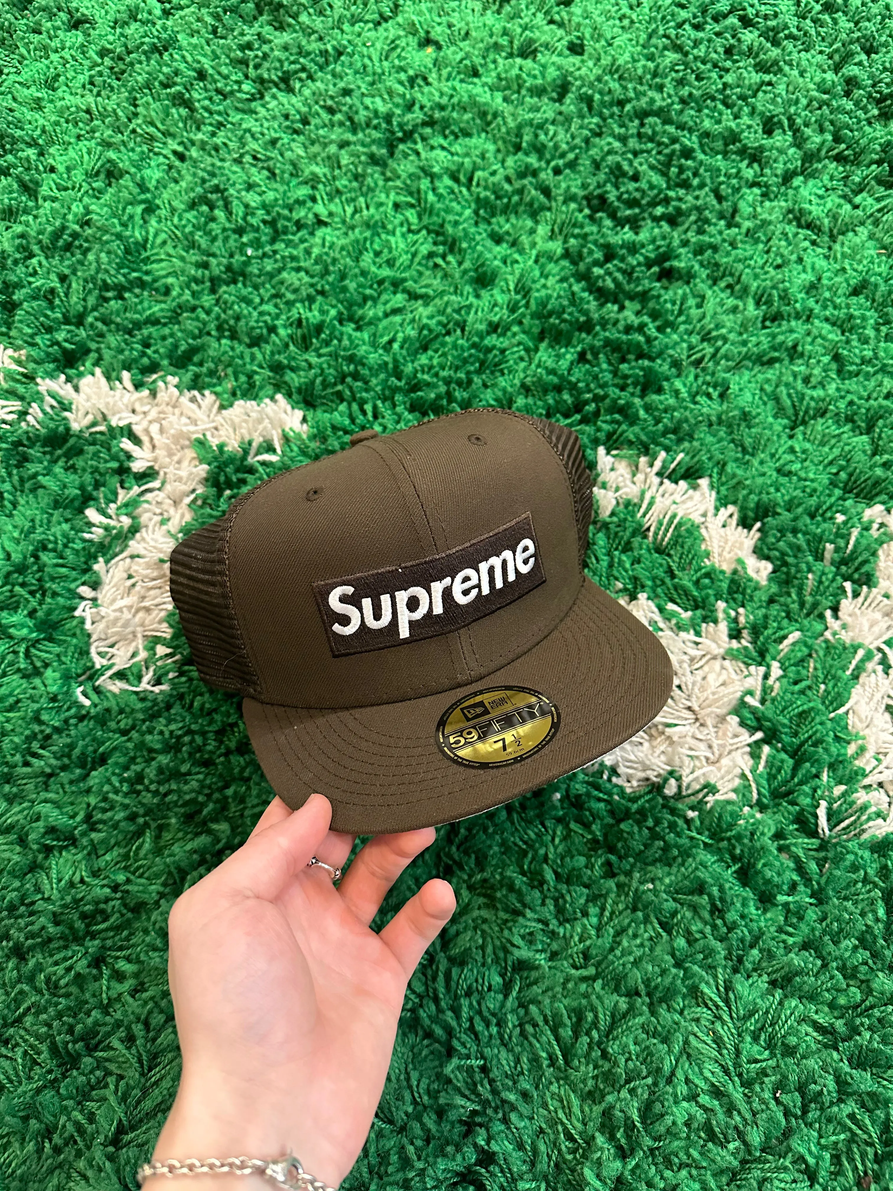 Supreme Box Logo New Era Hat “Brown”