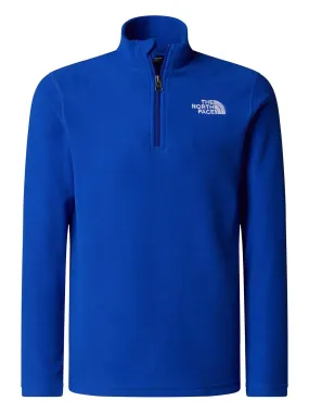 THE NORTH FACE Juniors Glacier 1/4 Zip Pullover - Blue