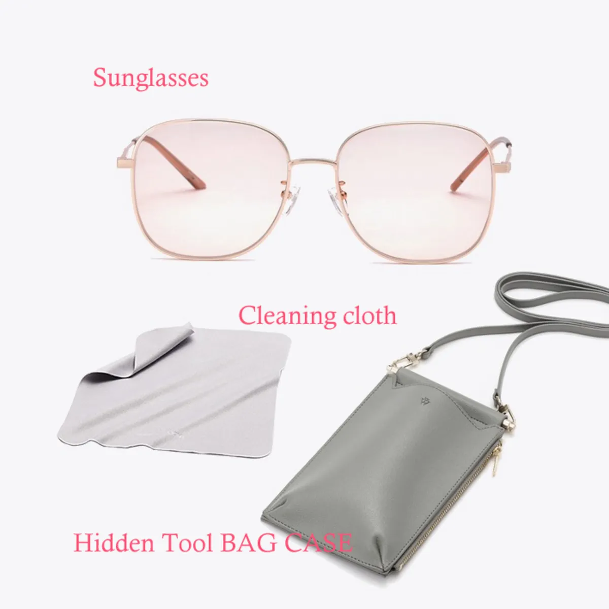 Titanium Sunglasses - ROSE GOLD