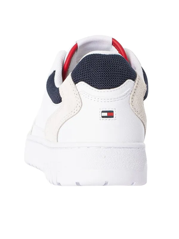 Tommy Hilfiger Basket Core Leather Trainers - White