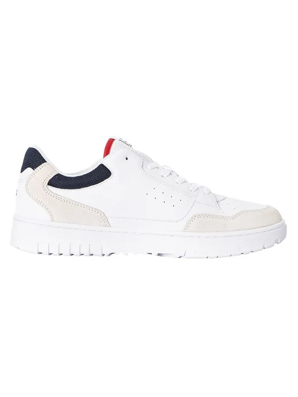 Tommy Hilfiger Basket Core Leather Trainers - White