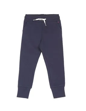 Tommy Hilfiger Kids Girls Navy Mid Rise Solid Joggers