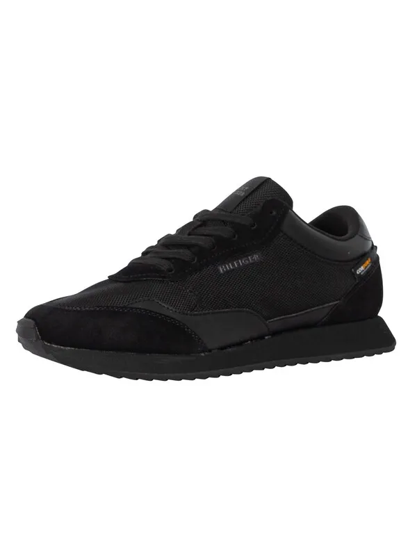 Tommy Hilfiger Runner Evo Cordura Trainers - Black