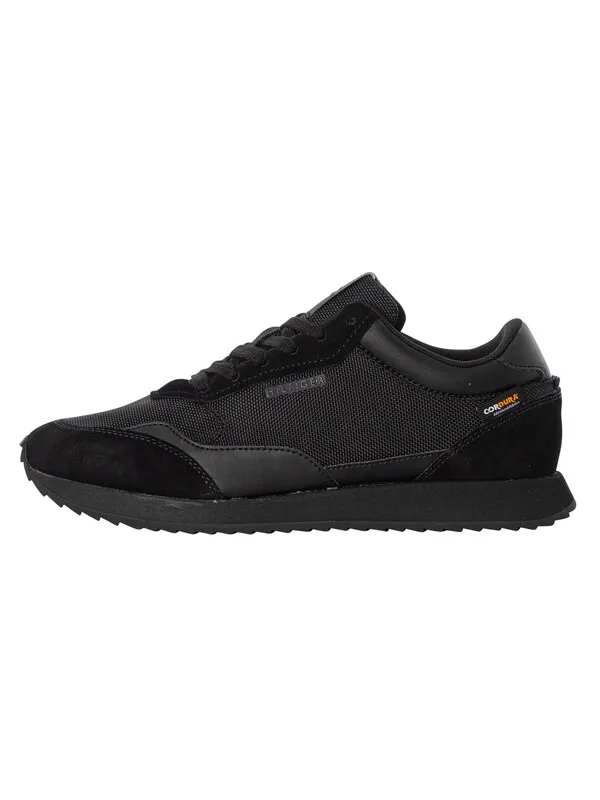 Tommy Hilfiger Runner Evo Cordura Trainers - Black