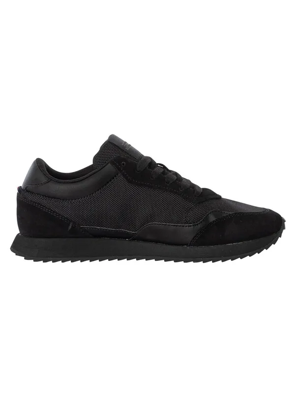 Tommy Hilfiger Runner Evo Cordura Trainers - Black