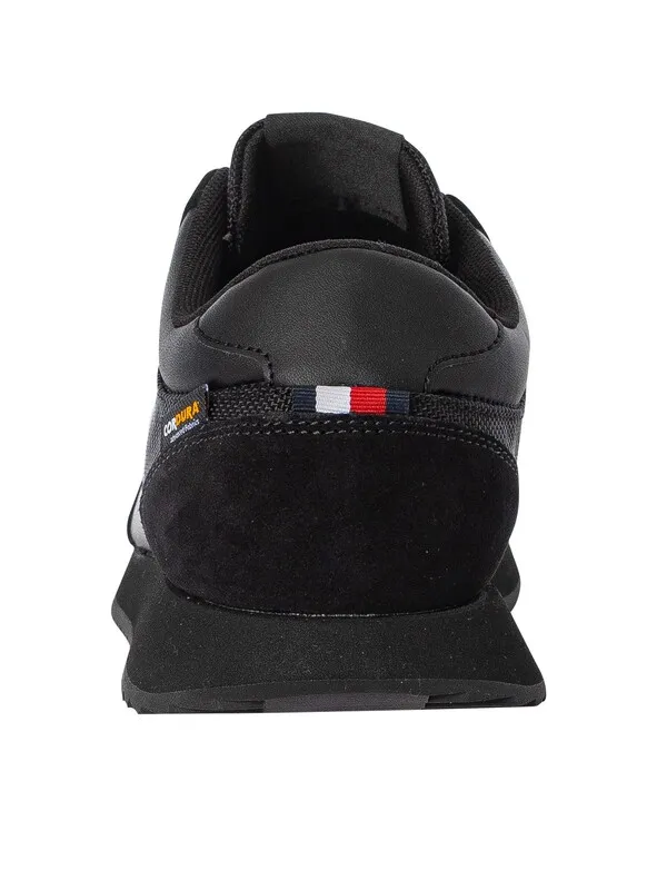 Tommy Hilfiger Runner Evo Cordura Trainers - Black