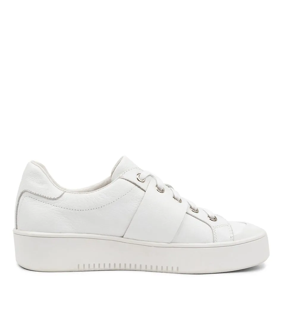 TOP END Liamond White Leather Sneakers Ws