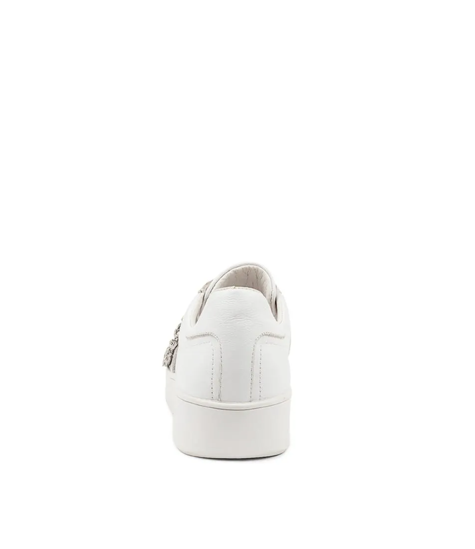 TOP END Liamond White Leather Sneakers Ws