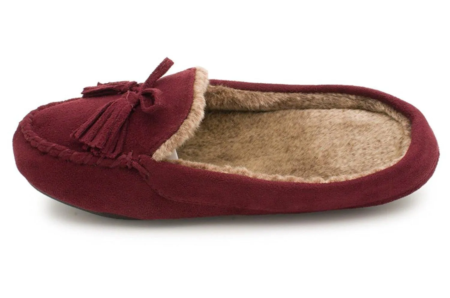 Totes Women's Microsuede Hoodback Moc Slipper  