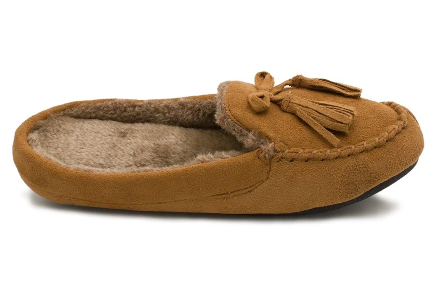 Totes Women's Microsuede Hoodback Moc Slipper  