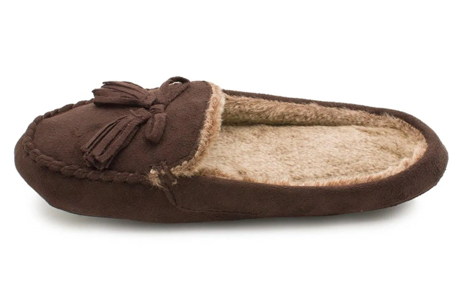 Totes Women's Microsuede Hoodback Moc Slipper  