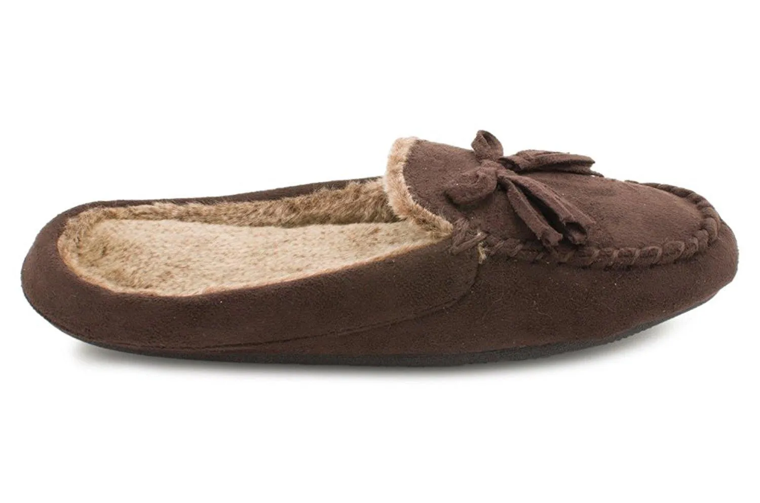 Totes Women's Microsuede Hoodback Moc Slipper  