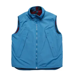 TREES IN WIND REVERSIBLE VEST BLUE | Bodega